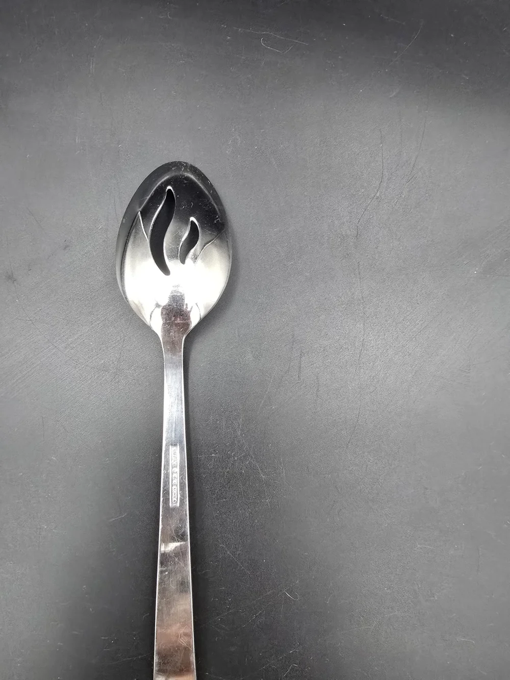 Stainless Steel Slotted Serving Spoon - Silver